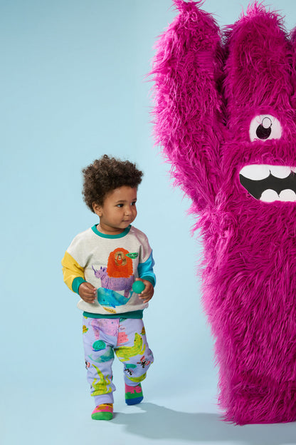 Gorman - Animals Stack Baby Sweater - multi