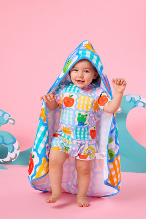 Gorman - Jumble Check Baby Towel - multi