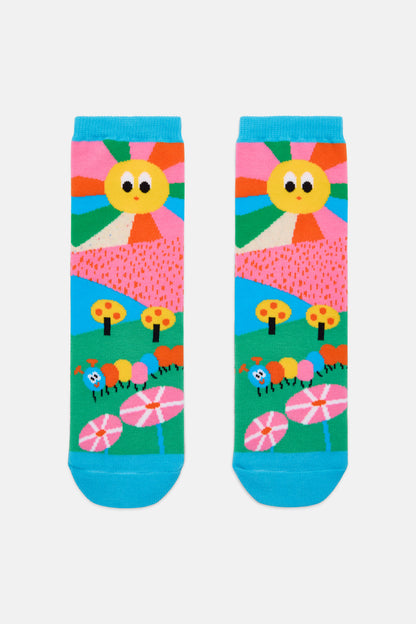 Gorman - Bold Floral Kids Sock Pack - multi