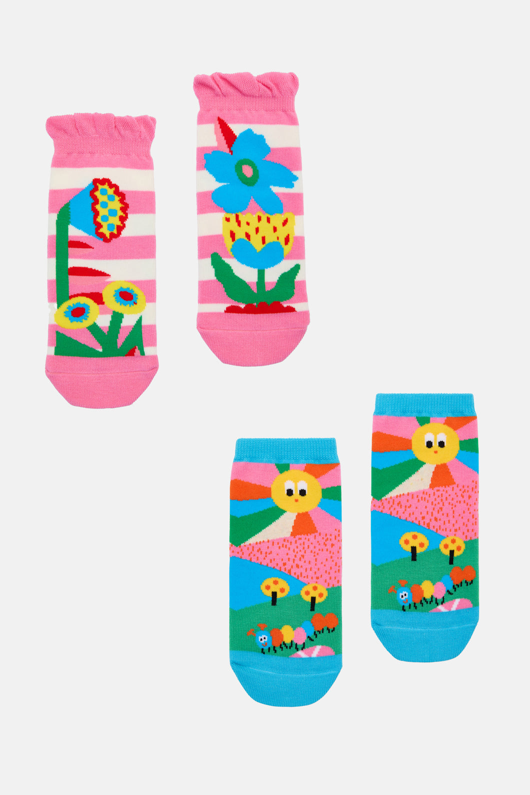 Gorman - Bold Floral Kids Sock Pack - multi