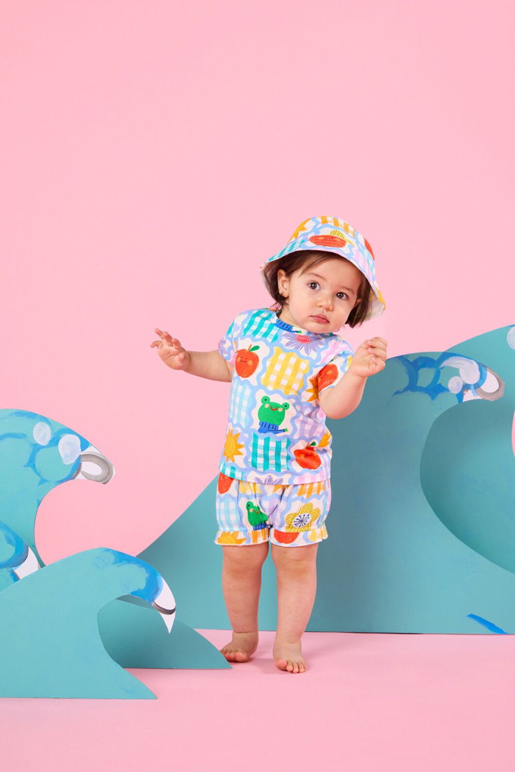 Gorman - Jumble Check Baby Hat - multi