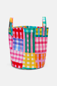 Gorman - Vichy Check Kids Toy Basket - multi