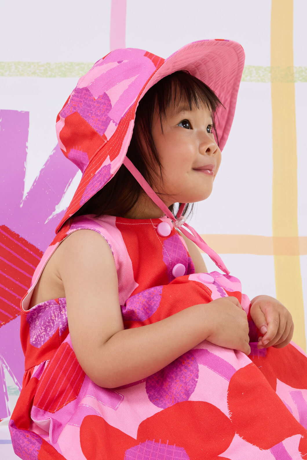 Gorman - Riso Floral Kids Hat - pink