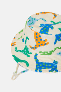 Gorman - Spotty Cats Kids Hat - cream