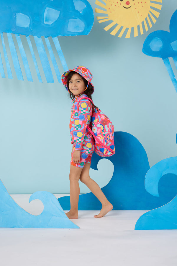 Gorman - Bugs In Bloom Kids Swim Hat - pink