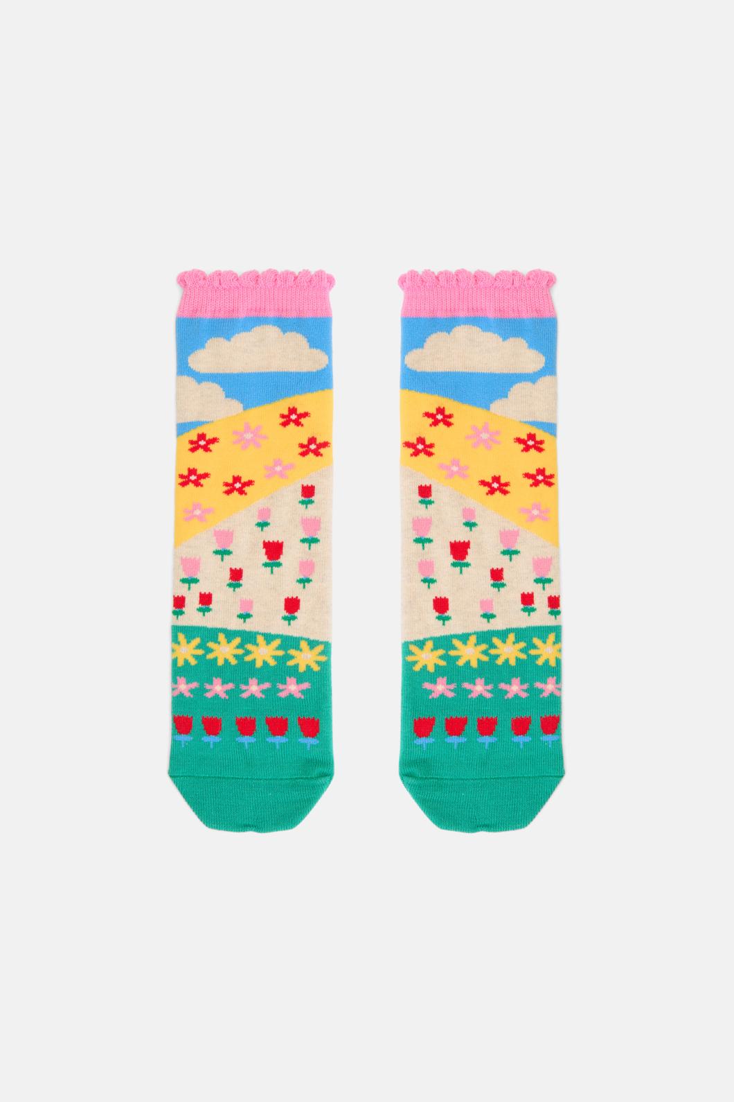 Gorman - Happy Floral Kids Sock - multi