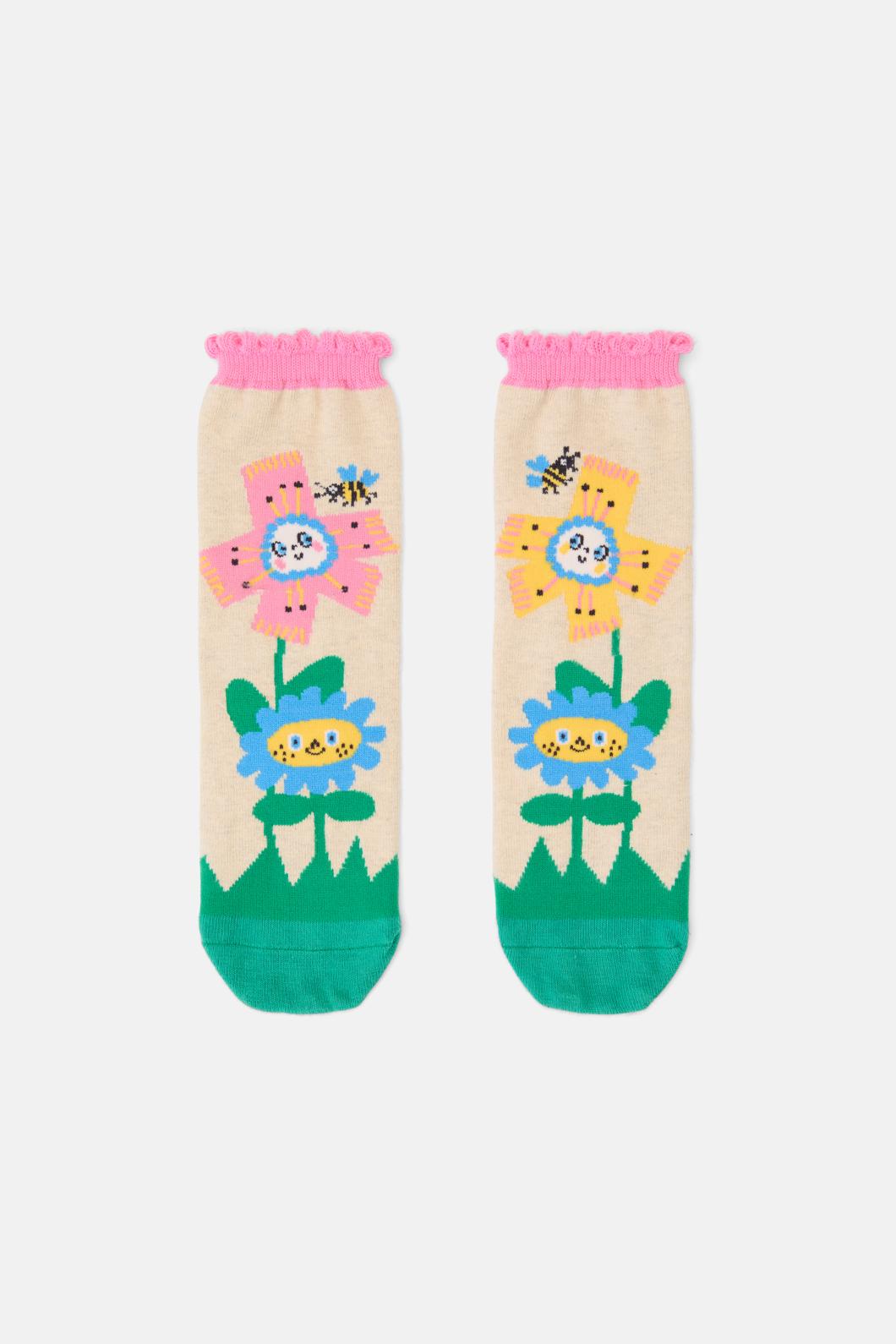 Gorman - Happy Floral Kids Sock - multi