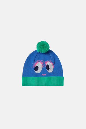 Gorman - Monster Baby Beanie - blue