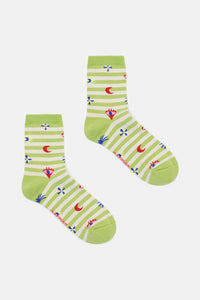 Gorman - Luna Cirque Stripe Motif Socks - multi