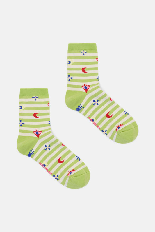 Gorman - Luna Cirque Stripe Motif Socks - multi