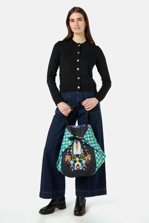 Gorman - Luna Cirque Soft Fold Tote - print