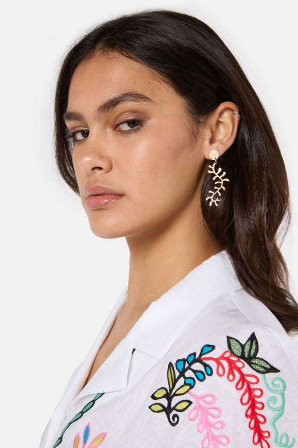 Gorman - Gold Vine Earrings - multi