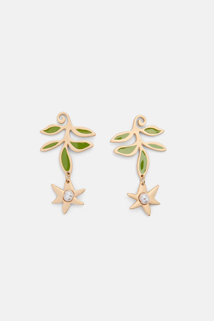 Gorman - Branching Out Earrings Gold - multi