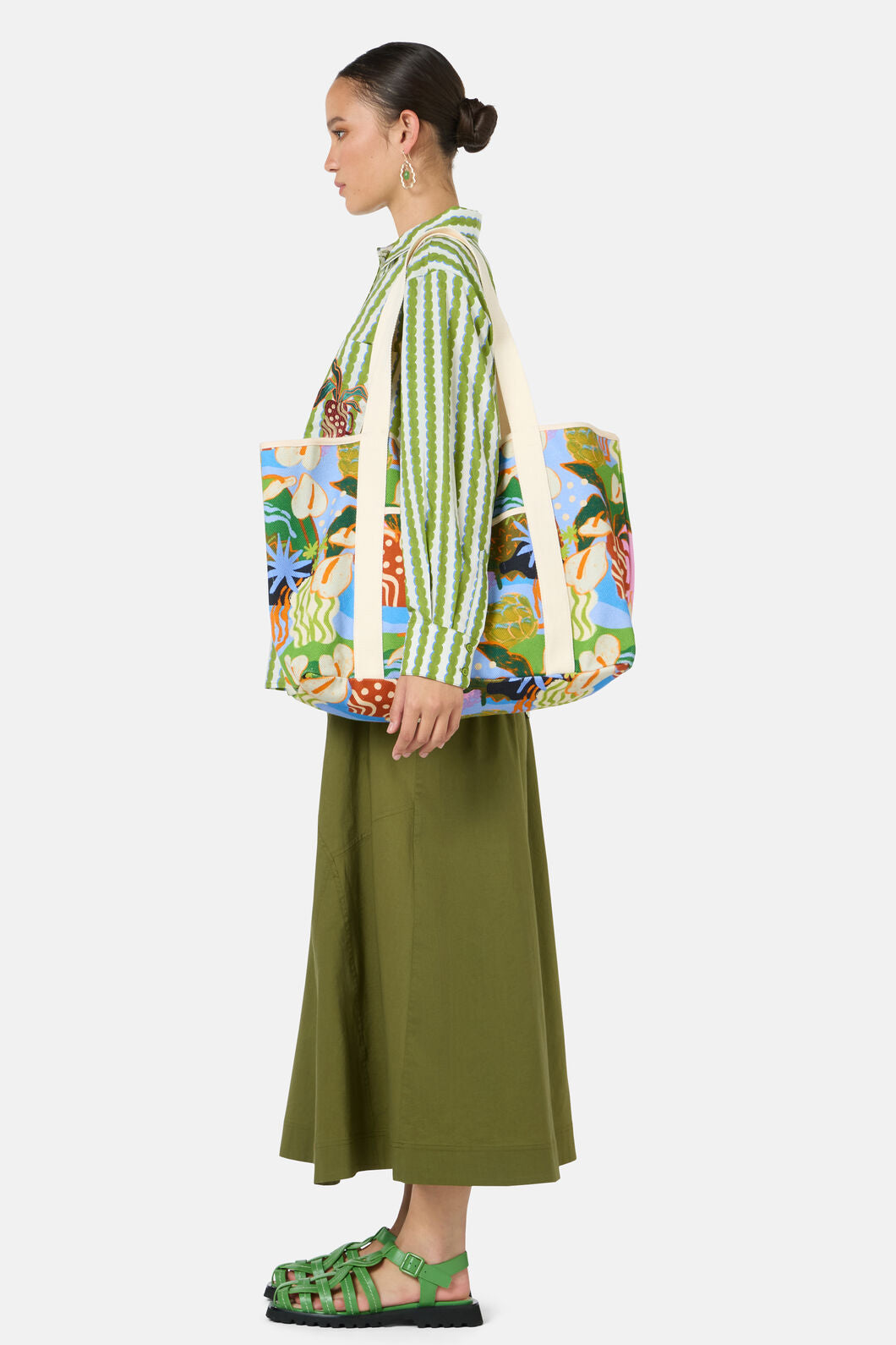 Gorman - Natural Form Beach Tote - print