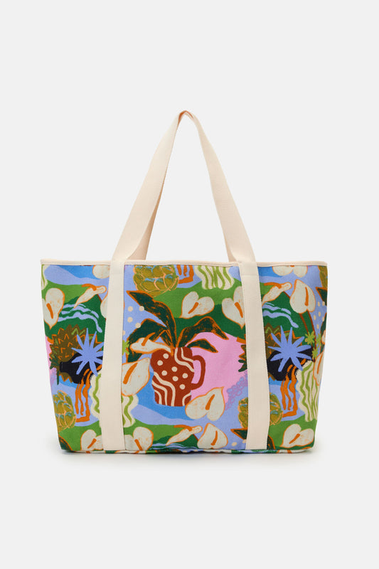 Gorman - Natural Form Beach Tote - print