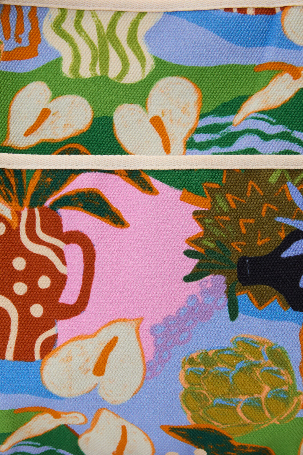 Gorman - Natural Form Beach Tote - print