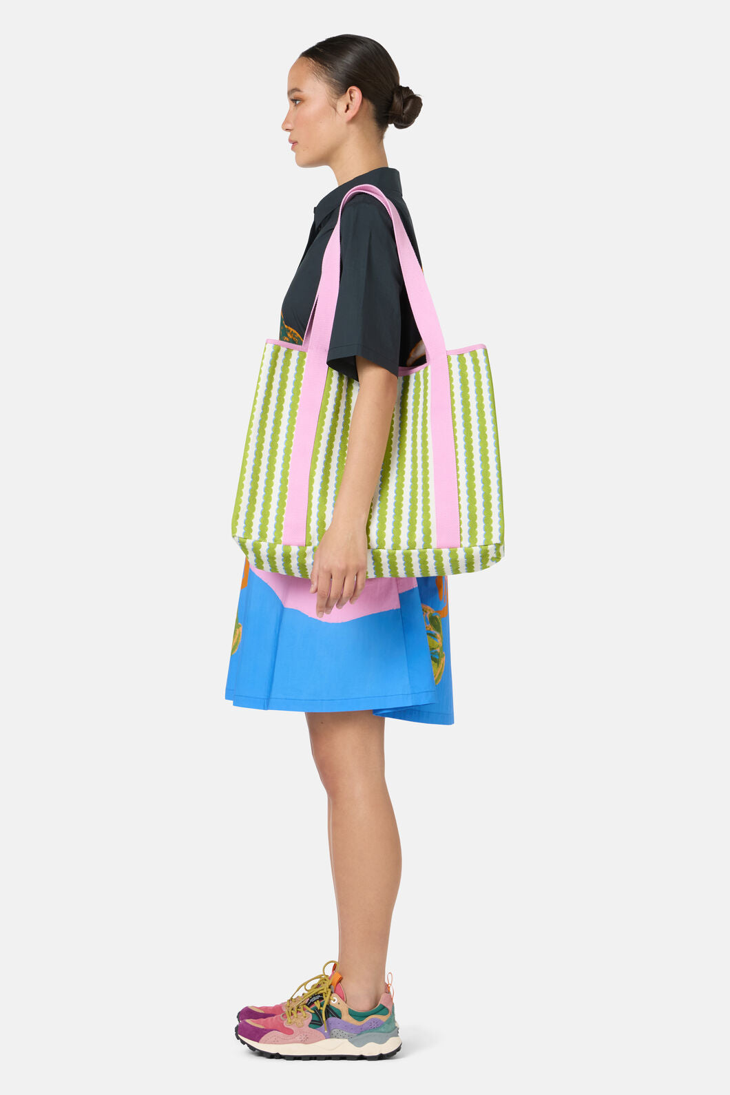 Gorman - Natural Form Stripe Beach Tote - print