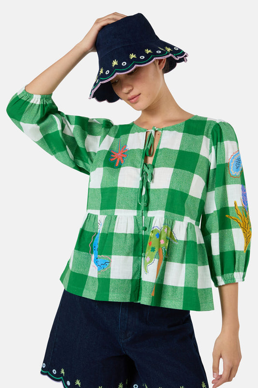 Gorman - Greta Scallop Edge Bucket Hat - print