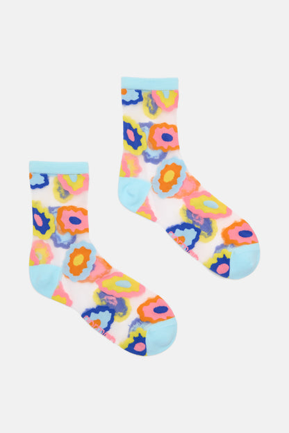 Gorman - Lakeside Sheer Crew Sock - multi