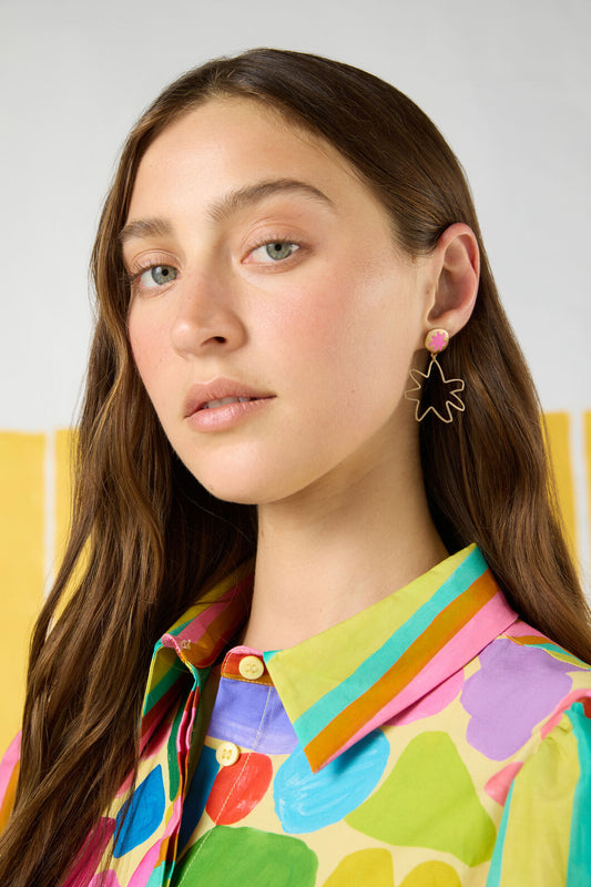 Gorman - Stamped Star Earring - multi