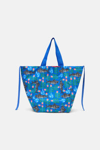 Gorman - Gone Fishing Soft Fold Tote - print