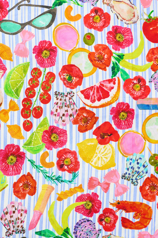 Gorman - Antipasto Med Square Scarf - print