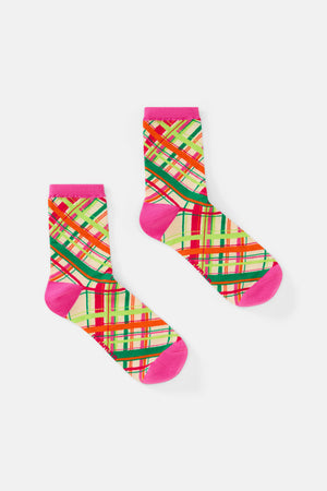 Gorman - Geo Pop Crew Sock S - print