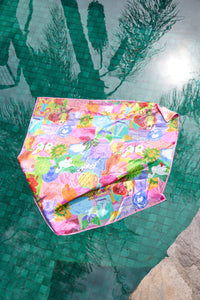 Gorman - Pen Pals Square Scarf - print