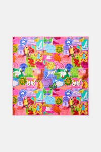 Gorman - Pen Pals Square Scarf - print