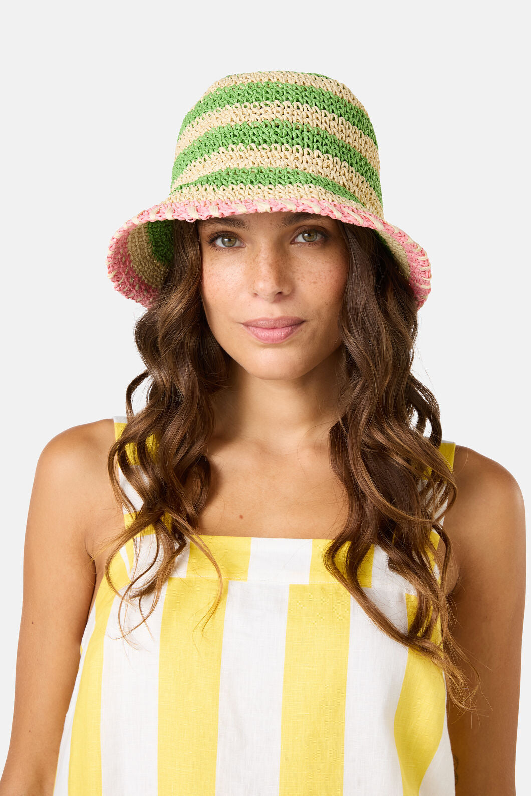Gorman - Two Tone Yellow Bucket Hat - green