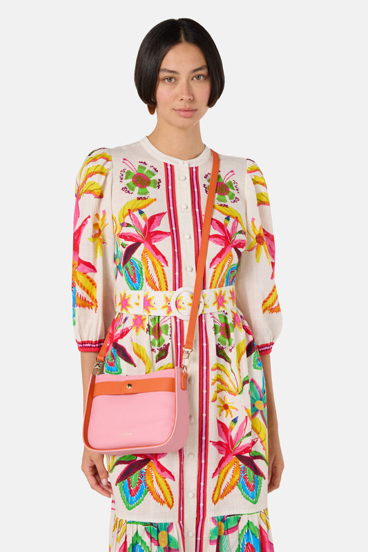 Gorman - Billie Leather Crossbody Bag - orange-pink