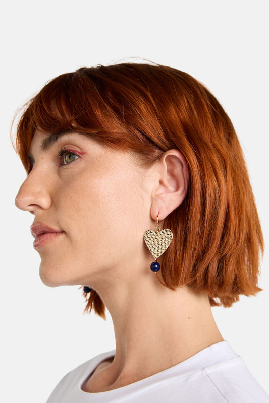 Gorman - Heart Beat Earrings - gold