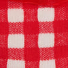 Red Gingham Ruffle Sock