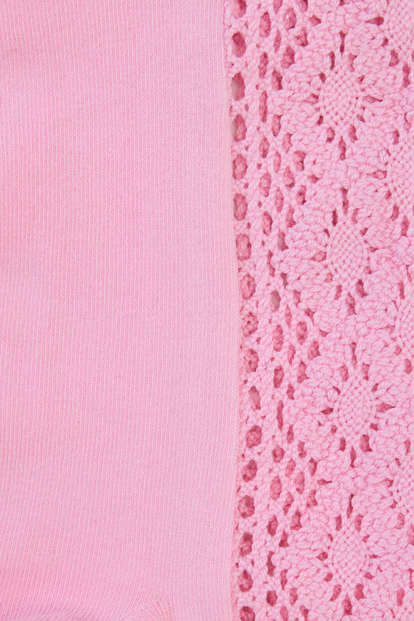 Gorman - Lace Crew Socks W Pink - pink