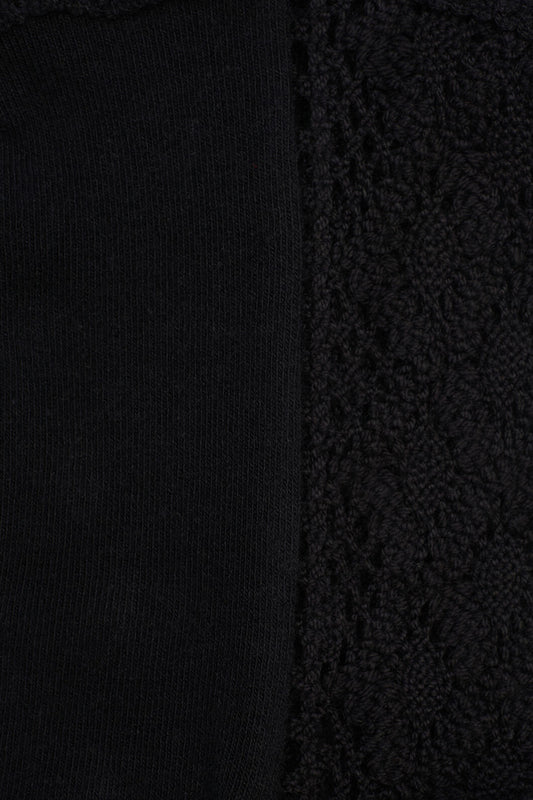 Gorman - Lace Crew Socks W Black - black