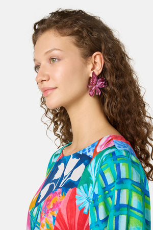 Gorman - Montage Earrings - pink