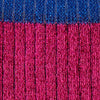 Macey Rib Lurex Fuchsia Crew W