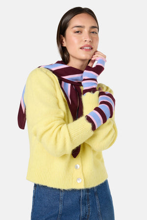 Gorman - Seedlings Wrist Warmers - stripe