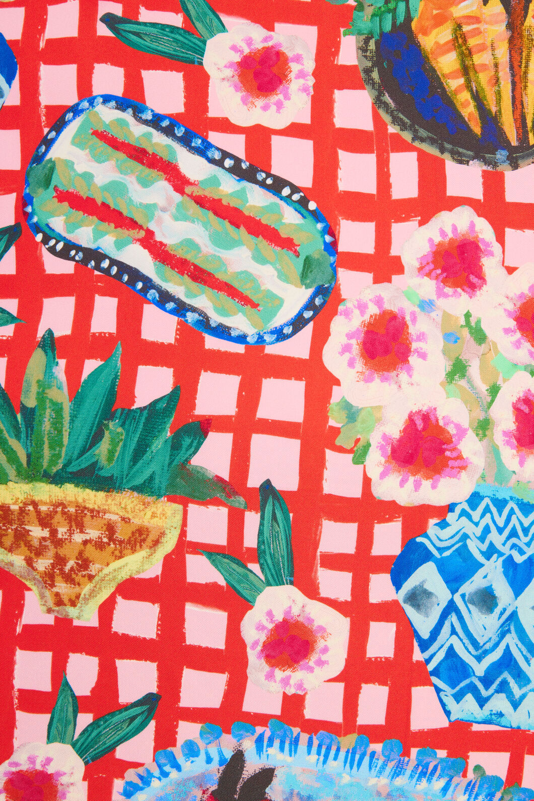 Gorman - Garden Table Square Scarf - print