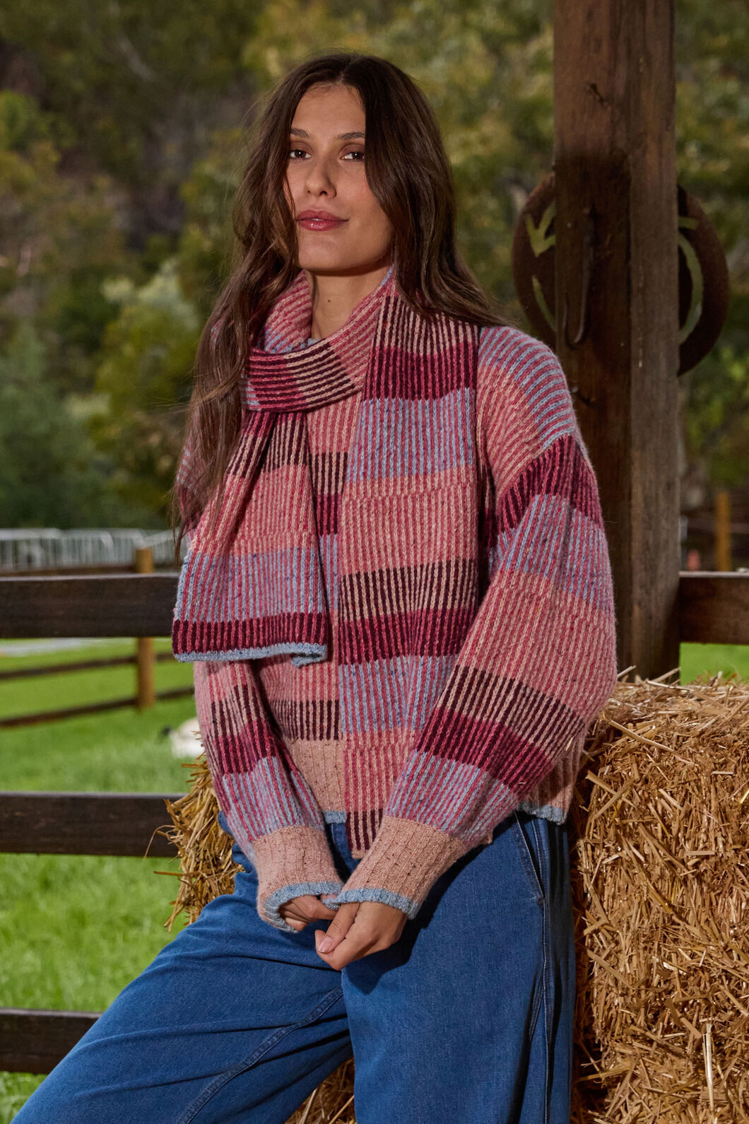 Gorman - Patch Pals Check Scarf - multi