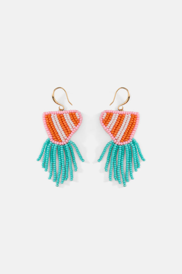 Gorman - Agate Beaded Earrings - multi