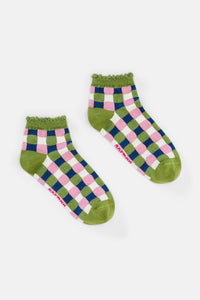 Gorman - Gillian Gingham Ankle Sock - print