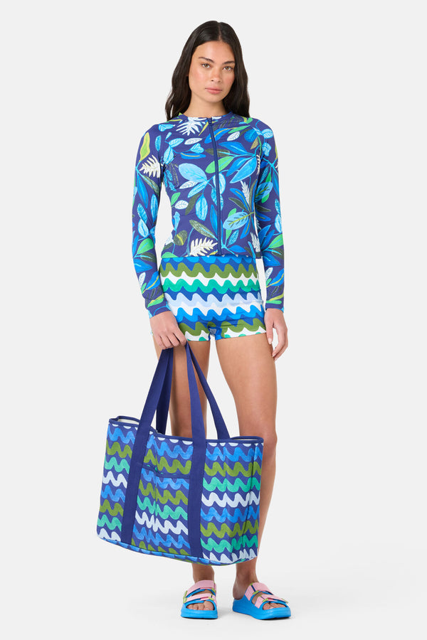 Gorman - Blueprint Waves Beach Tote - print