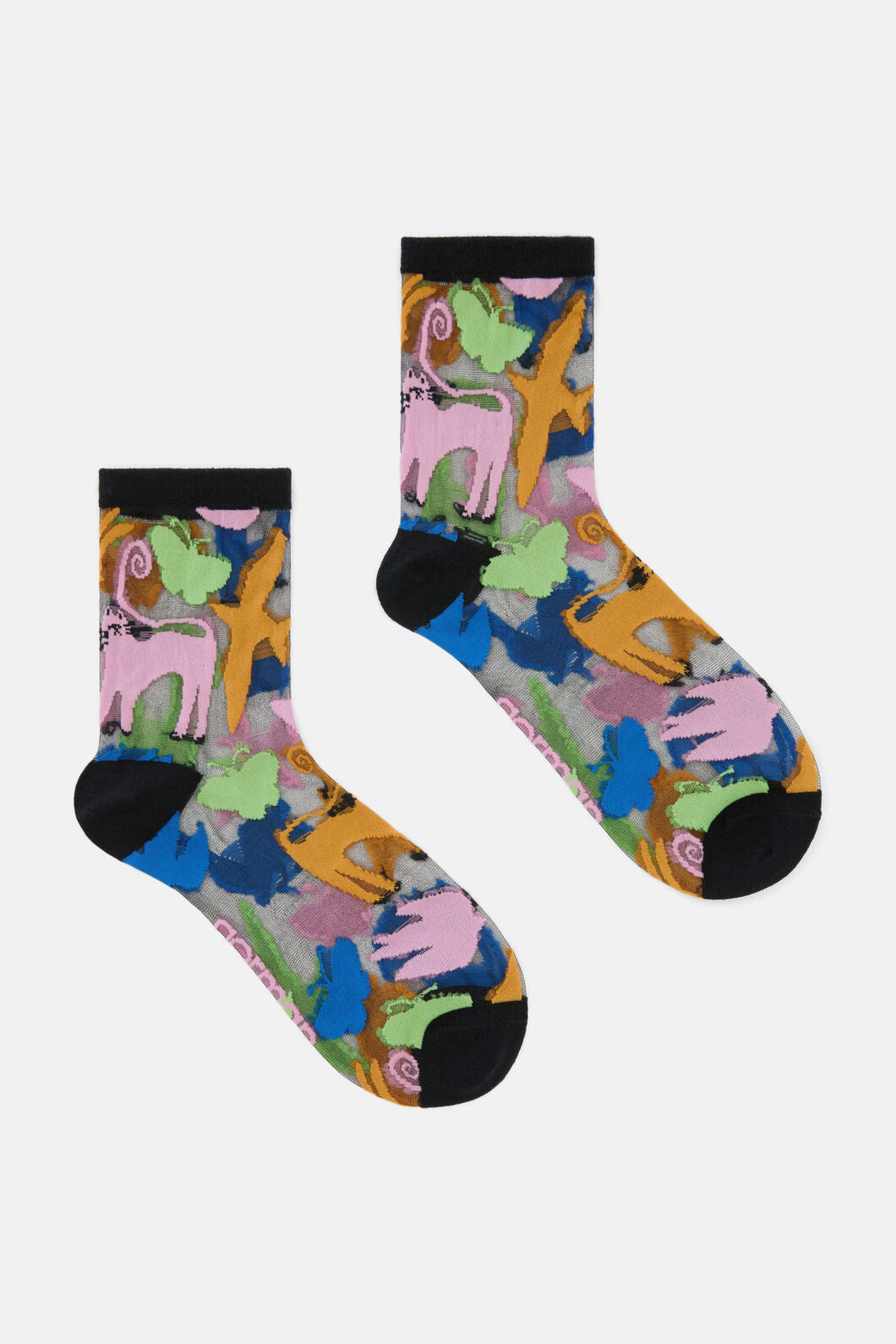 Gorman - Right Meow Sheer Sock - multi