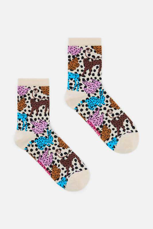 Gorman - Right Meow Crew Sock - multi