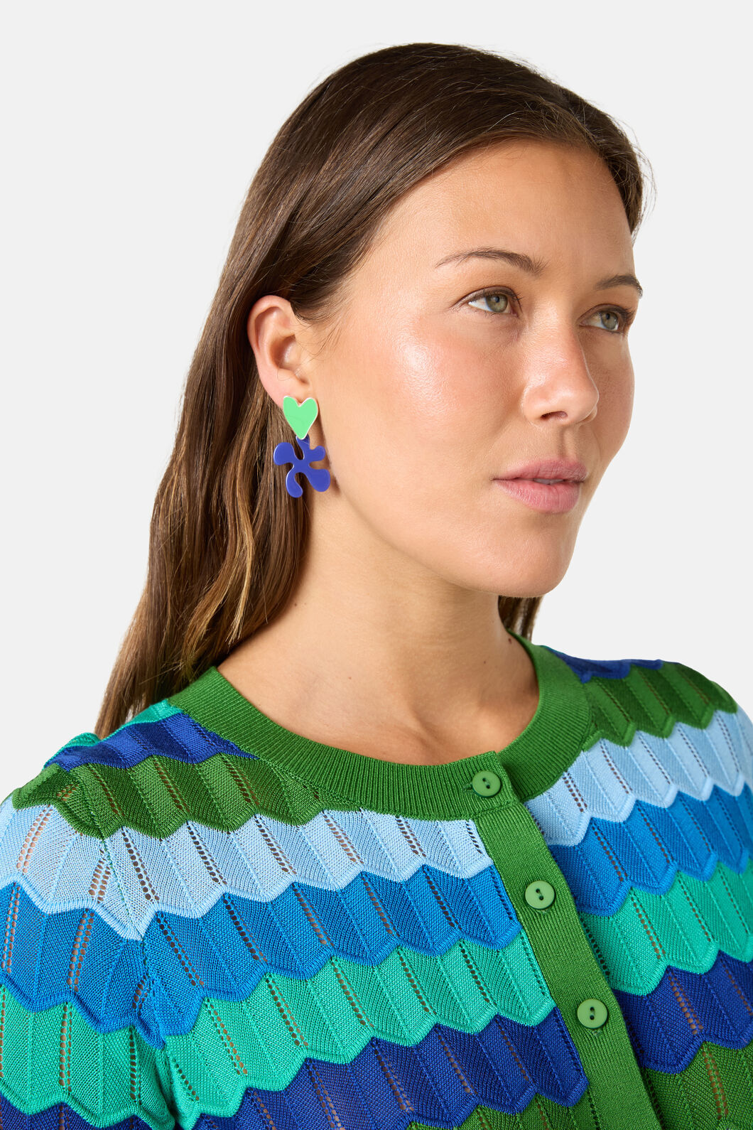 Gorman - Paper Collage Earrings - multi