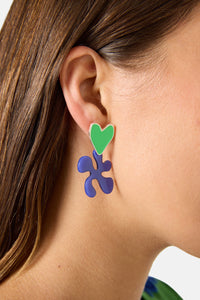 Gorman - Paper Collage Earrings - multi