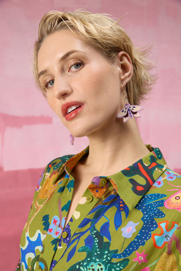 Gorman - Moth Earrings - multi
