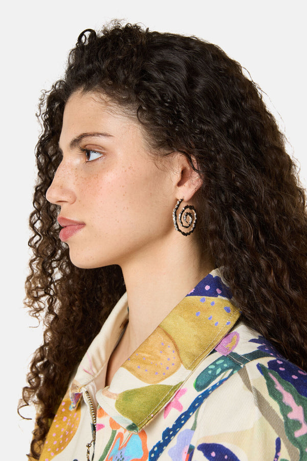 Gorman - Spirograph Earrings - silver