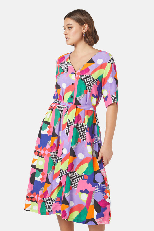 Gorman - Tales Of Tiles Long Dress - print